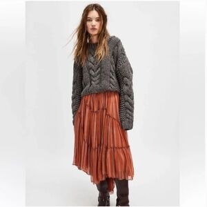 Free people FP One Ember Printed Midi Skirt
